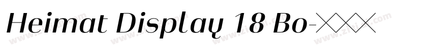 Heimat Display 18 Bo字体转换